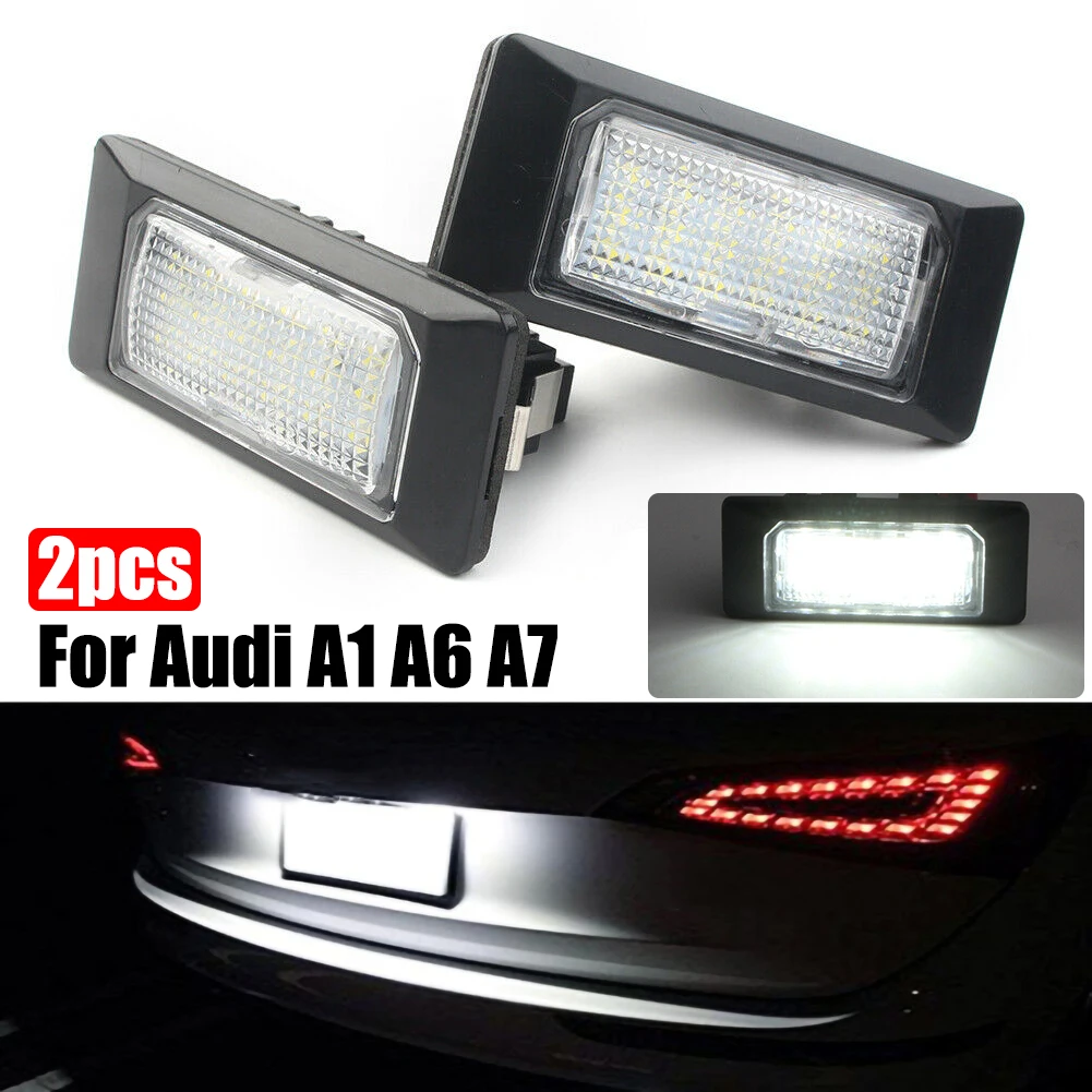 

SUHU 2Pcs Car LED License Plate Light for Audi A1 A6 A7 TT Volkswagen VW Golf 6 Passat B6 B7 Polo 4D Jetta MK6 Touran Touareg