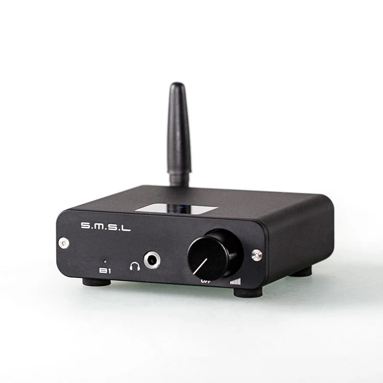 SMSL B1 HiFi Bluetooth стереонаушники DAC приемник NFC оптический коаксиальный цифро-аналоговый преобразователь цифровой аудиодекодер 24 часа Время игры черный