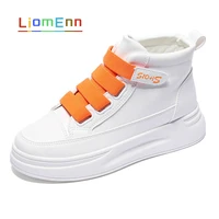fashion high top sneakers women sports shoes pu leather white sneakers 2021 new hookloop vulcanized casual shoes basket femme