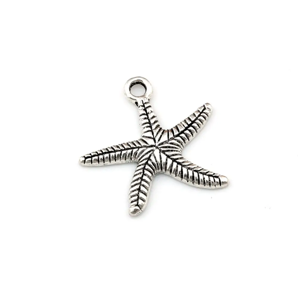 Цинк из тибетского серебра с подвеской в виде металлической морской звезды сплав