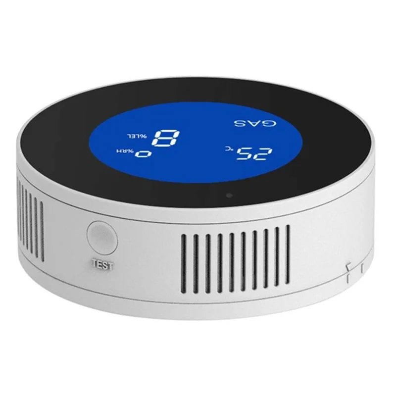 

Tuya APP Control Wifi Smart Natural Gas Alarm Sensor with Temperature Function Combustible Gas Leak Detector EU Plug