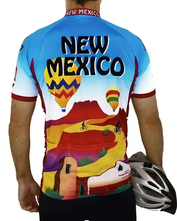Футболка велосипедная новая Мексиканская с коротким рукавом Мужская одежда для