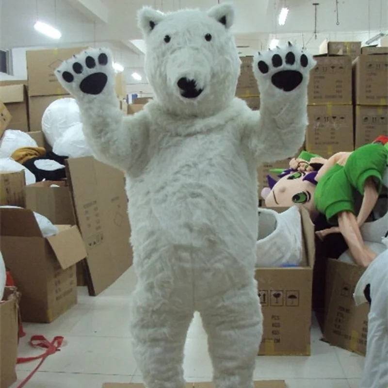 

Christmas Carnival Performance Costume Halloween Cartoon Polar Bear Cosplay Set Birthday Party Adult Advertising Parade Mascot