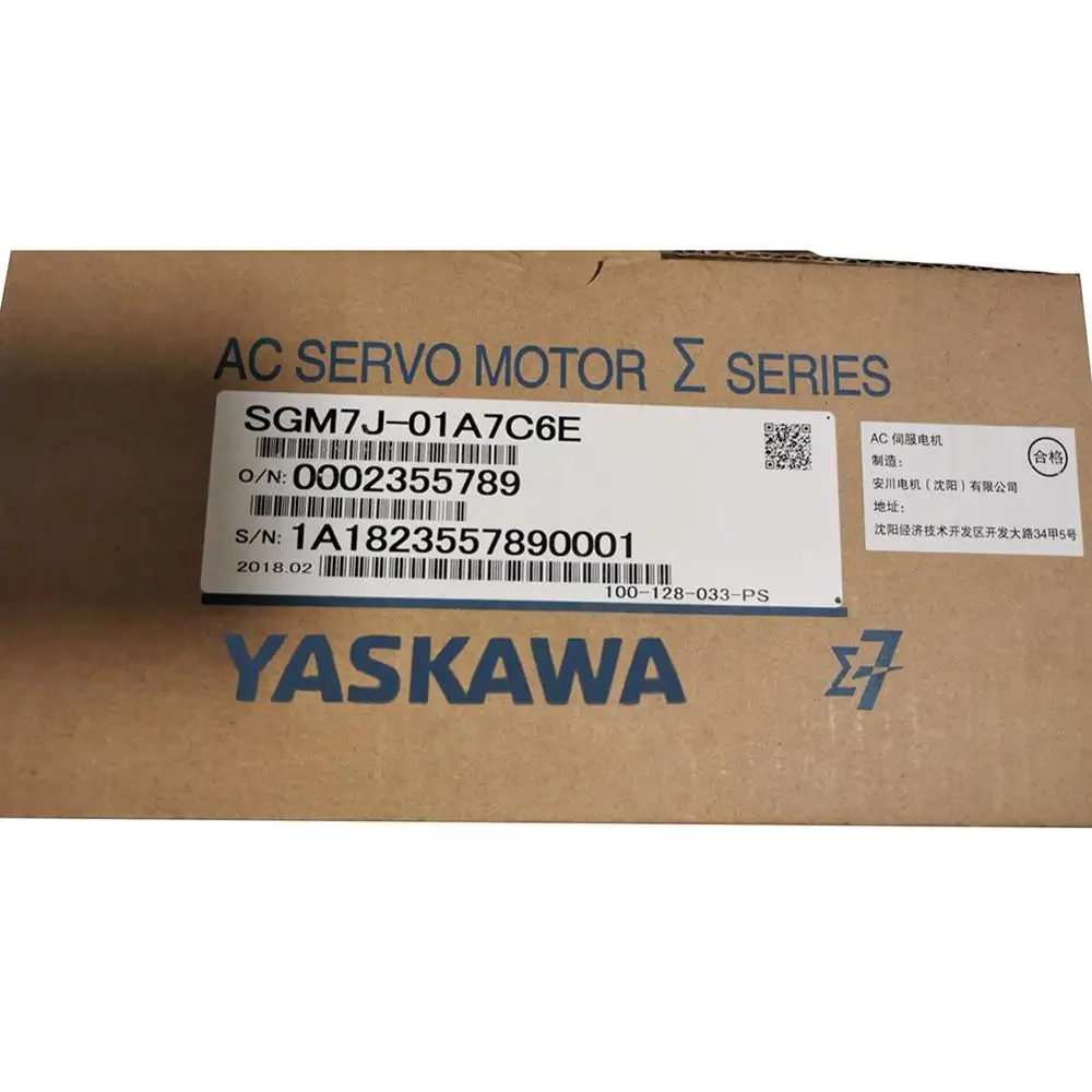 

New yaskawa servo motor SGM7J SGM7J-01A7C6E 100W