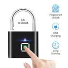 Портативный замок со сканером отпечатков пальцев и USB-зарядкой