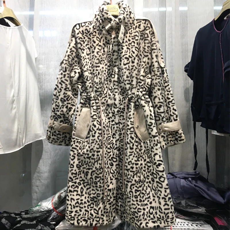 Женская зимняя меховая куртка модная плюшевая теплая Дамская норковая толстая