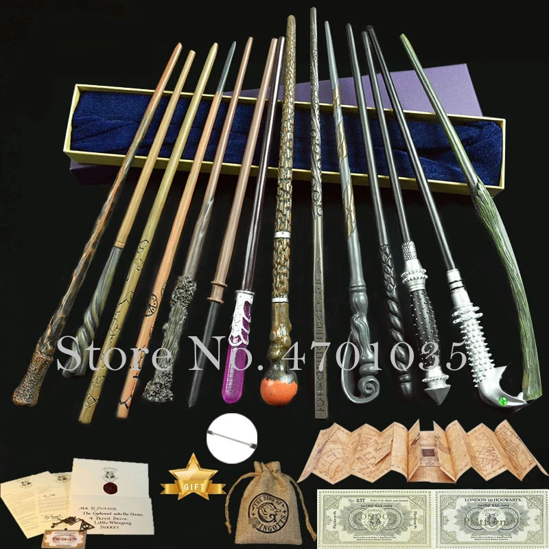 33 вида волшебных палочек с надписью приемки карты Поттера 9 3/4 билетов сумка для