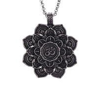pagan spiritual jewelry chain necklace pendant supernatural amulet protection witcher wicca hindu ritual talisman medallion om