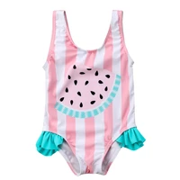 toddler kids baby girls swimwear watermelon striped swimsuit beachwear bathing suit
