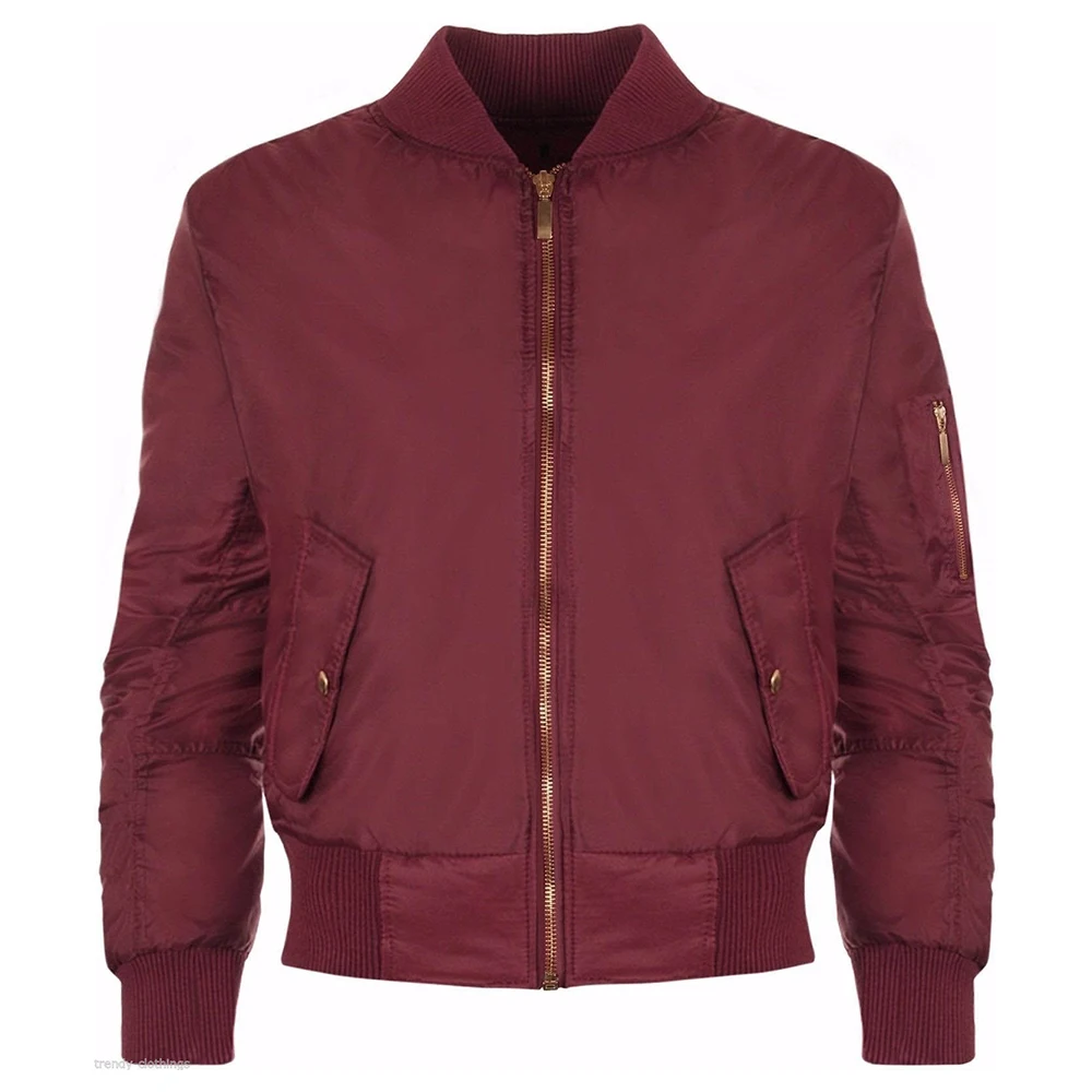 Женская ветровка с карманами Повседневная однотонная короткая куртка бомбер