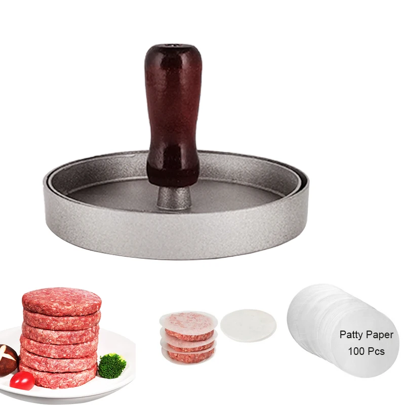 Алюминиевый антипригарный пресс для бургеров машина приготовления котлеты