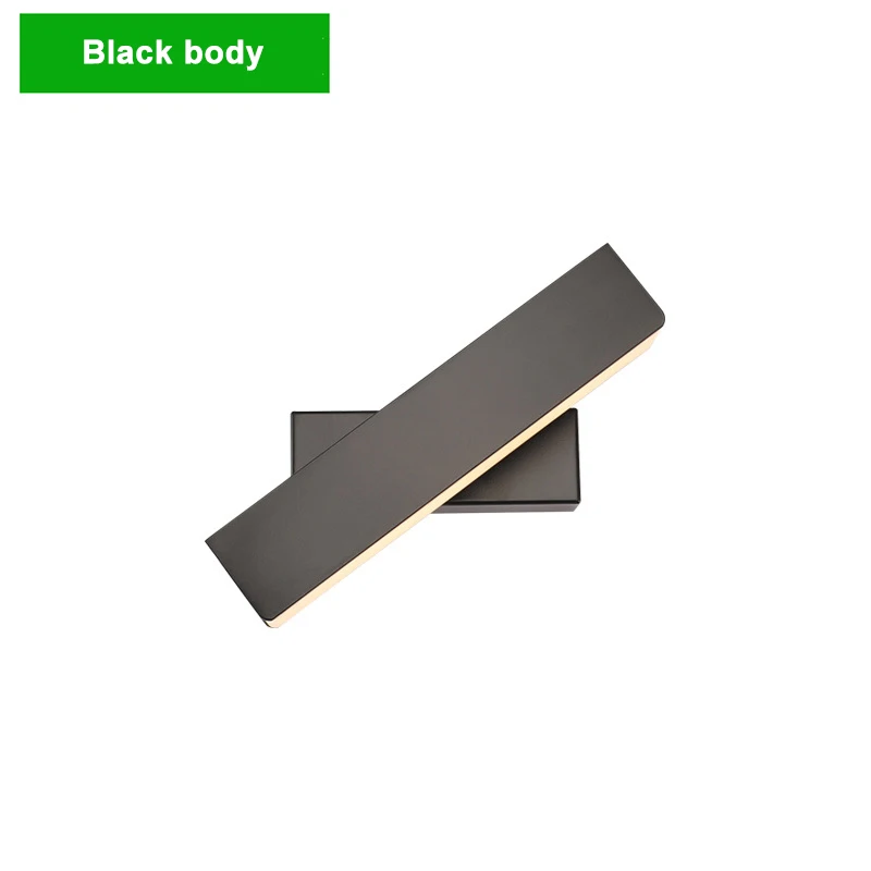 Black body Деревянные современные светодиодные Настенные светильники, прикроватные настенные лампы, настенные бра, черная спальня, Скандинавская рулевая головка 110-220 В для гостиной ZBD0027 - Цвет абажура: Black body