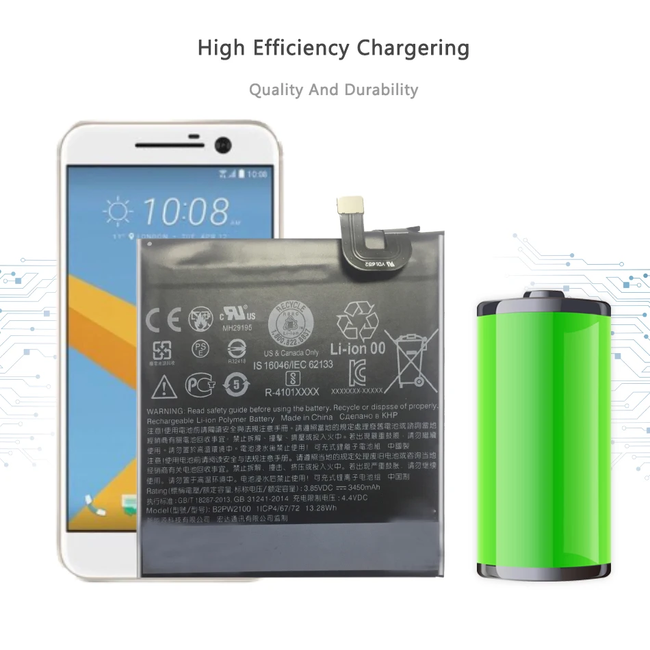 

Mobile Phone Battery For HTC Google Pixel XL / Nexus M1 Battery 3450mAh B2PW2100