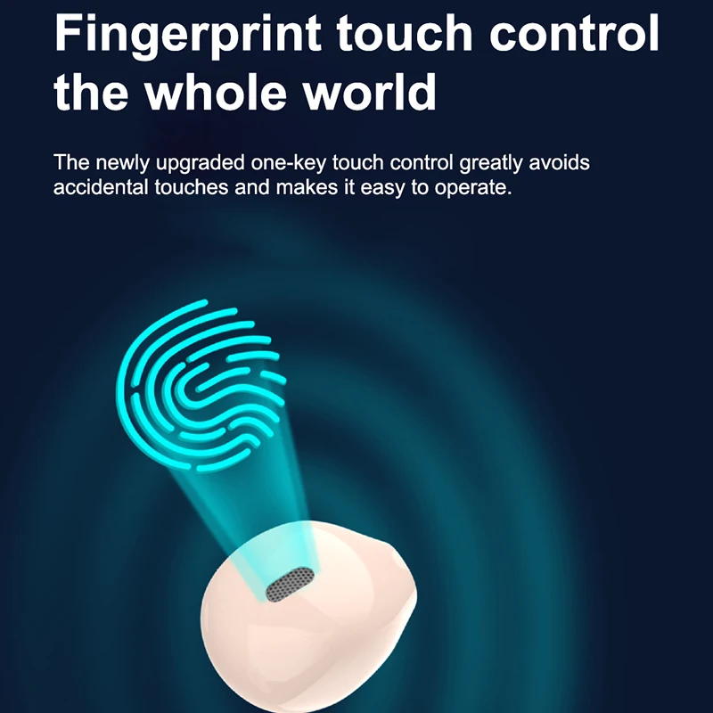 New Invisible Bluetooth Earphones 5.2 Wireless Sleeping Earbuds Hidden Headphones Type C Mini Earpiece With Mic For Small Ears