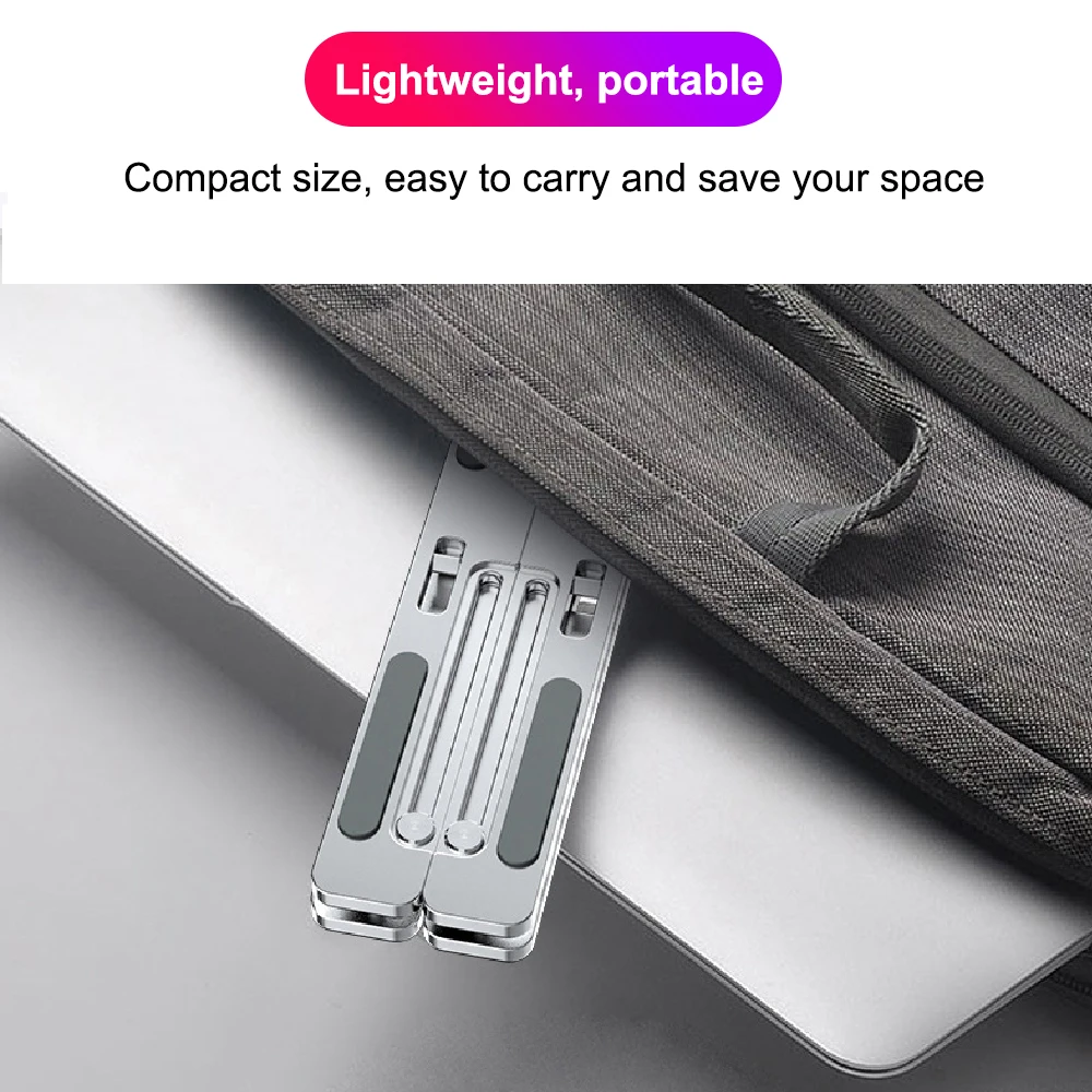 Портативный подставка для ноутбука 6-ступенчатая регулировка высоты компьютер