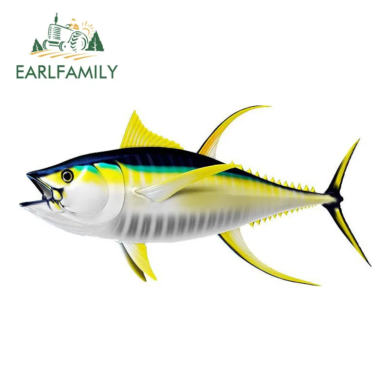 EARLFAMILY 15 см x 7,6 см Tunas Наклейка 3D автомобильный Стайлинг виниловые наклейки на машину Графический Декор оконный бампер DIY Водонепроницаемая наклейка для кузова автомобиля