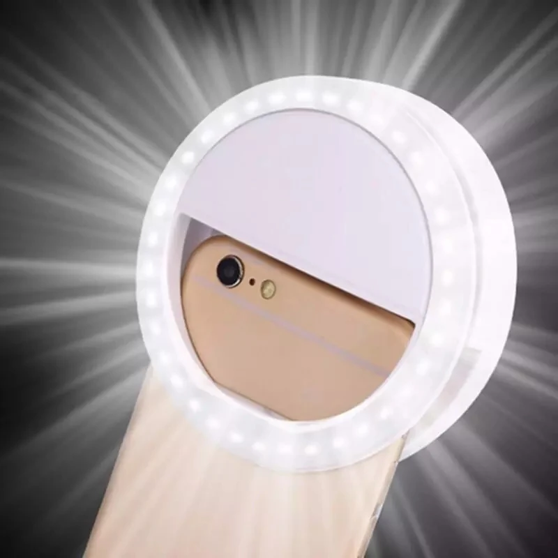 

Selfie LED Ring Fill Light Portable Mobile Phone 36 LEDS Selfie Lamp 3 levels Lighting Luminous Ring Clip For All Cell Phones