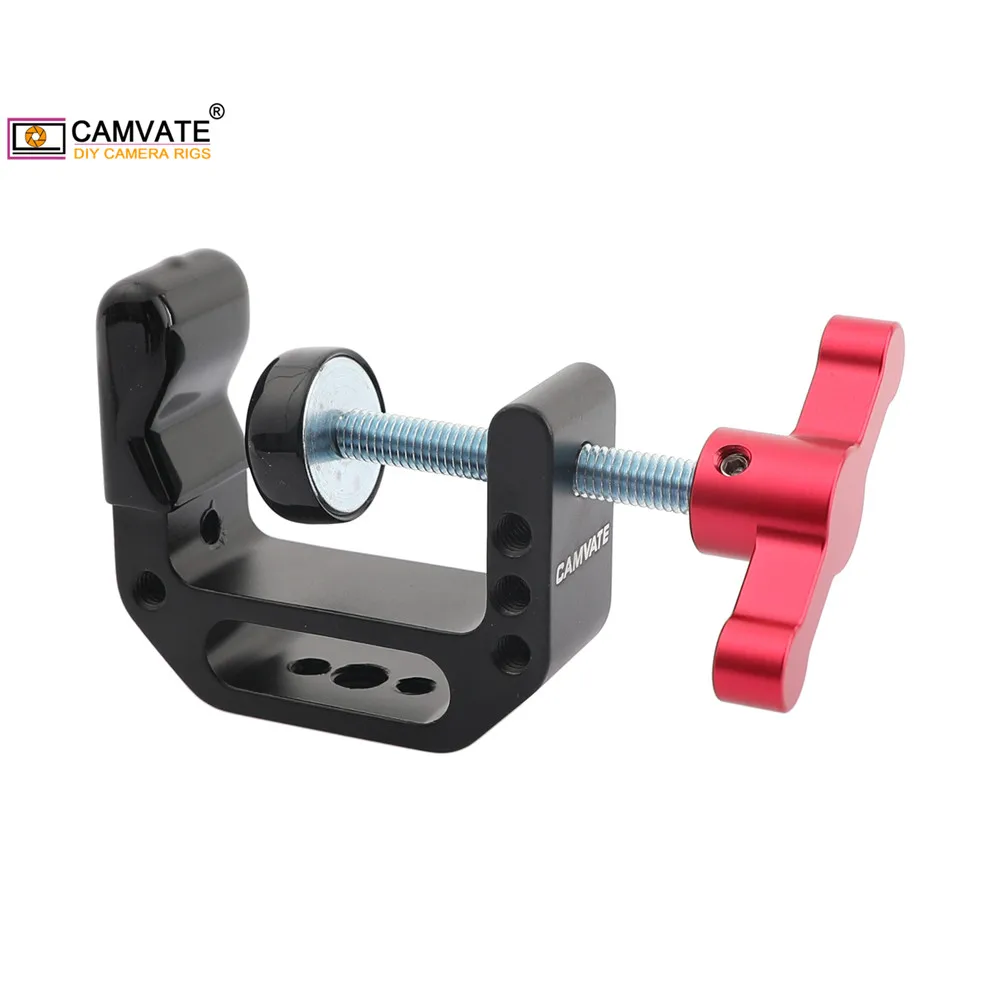 CAMVATE Универсальный c зажим с 1/4 &quotи 3/8&quot резьбовые отверстия для DSLR Камера
