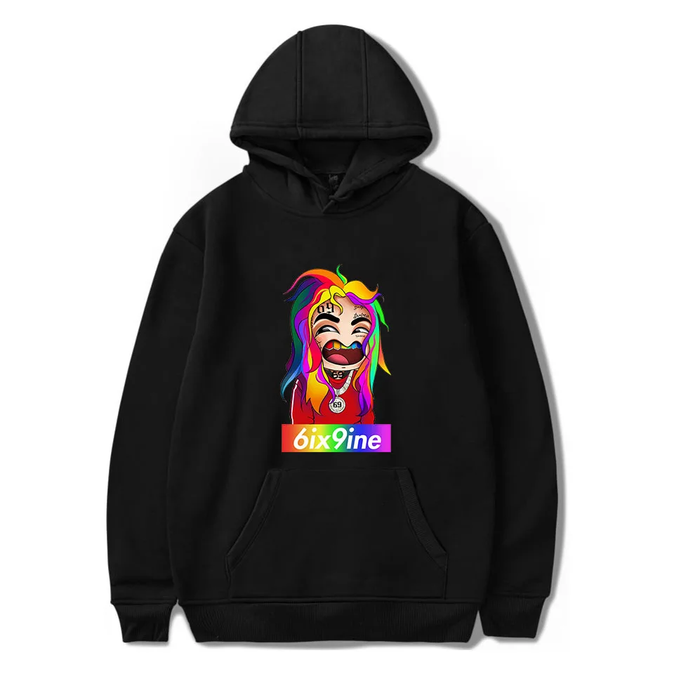 6ix9ine толстовка с капюшоном героями мультфильмов для мужчин Толстовка хип хоп