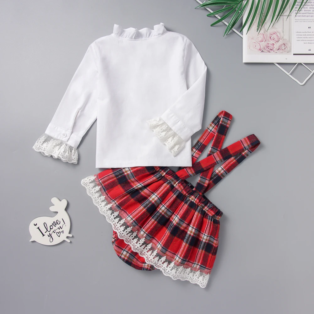 Комплекты из 2 предметов Одежда для маленьких девочек наряды малышей