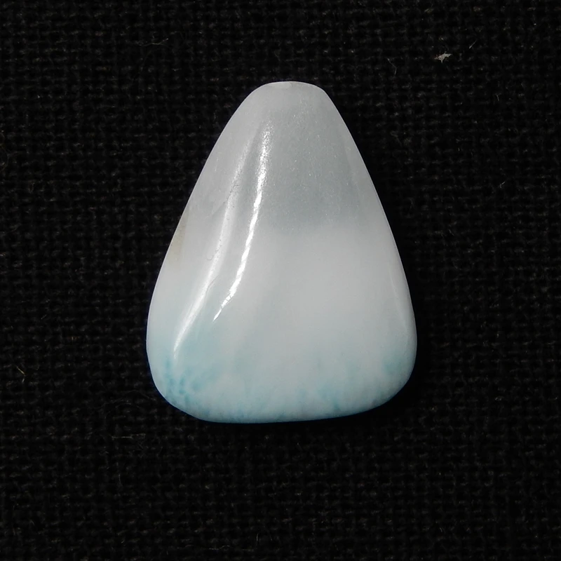 

Wholesale 1Pcs Natural Stone Larimar Cabochon 19x15x4mm 2.3g Fashion Jewelry Blue Color Accessories
