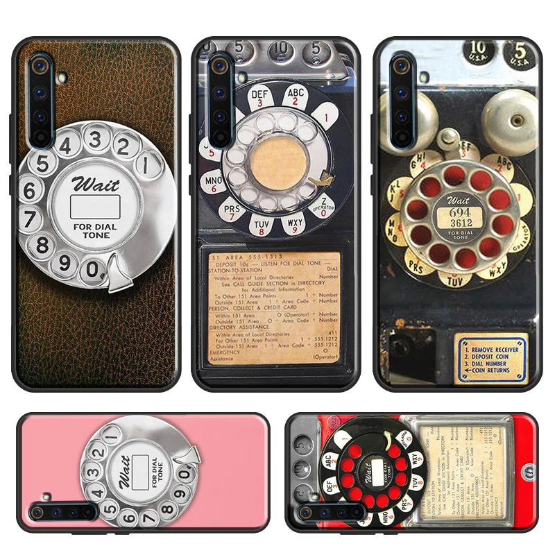 Ретро Синий чехол для телефона Винтажный OPPO Realme 8 Pro 6 7i Q3 GT C21 C15 C3 OnePlus 9 8T Nord 7