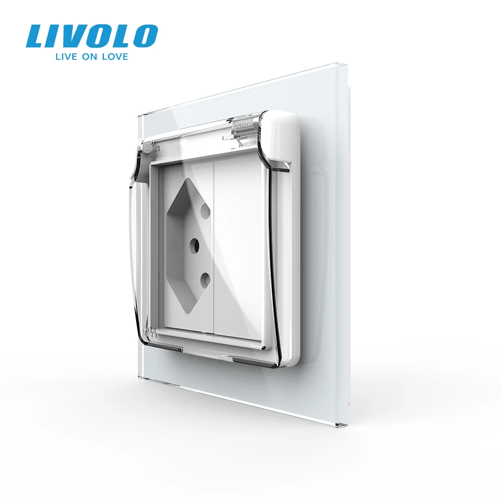 

Livolo EU Standard AC 110~250V with Waterproof Cover Switzerland Power Socket for USB VL-C7-C1CHWF-11