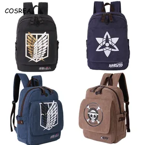 Школьный рюкзак атака на Титанов, женский и мужской рюкзак, Холщовая Сумка для ноутбука, рюкзак Атака Титанов