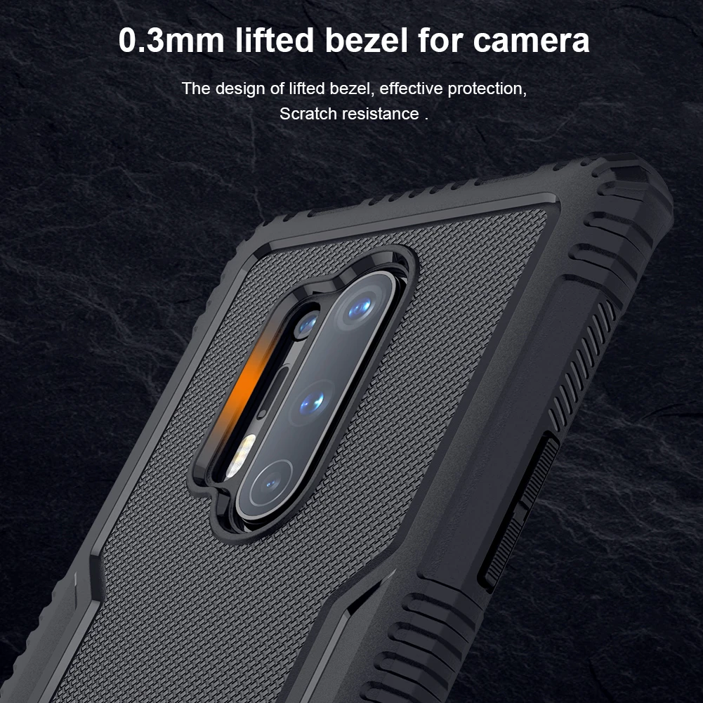 

Case For OnePlus 8 Pro Back Cover Nillkin Tactics TPU Protection Matte Back Cover For OnePlus 8 Pro,Anti-knock Non Slip Design