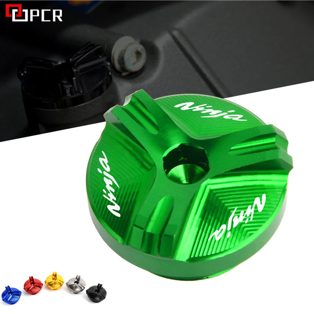 

For Kawasaki Ninja 250R 300 500R 600R 750R ZX750 ZX6R ZX10R ZX12R ZX14R Z750 Z1000 Vulcan Engine Oil Filler Cap plug Cover Screw