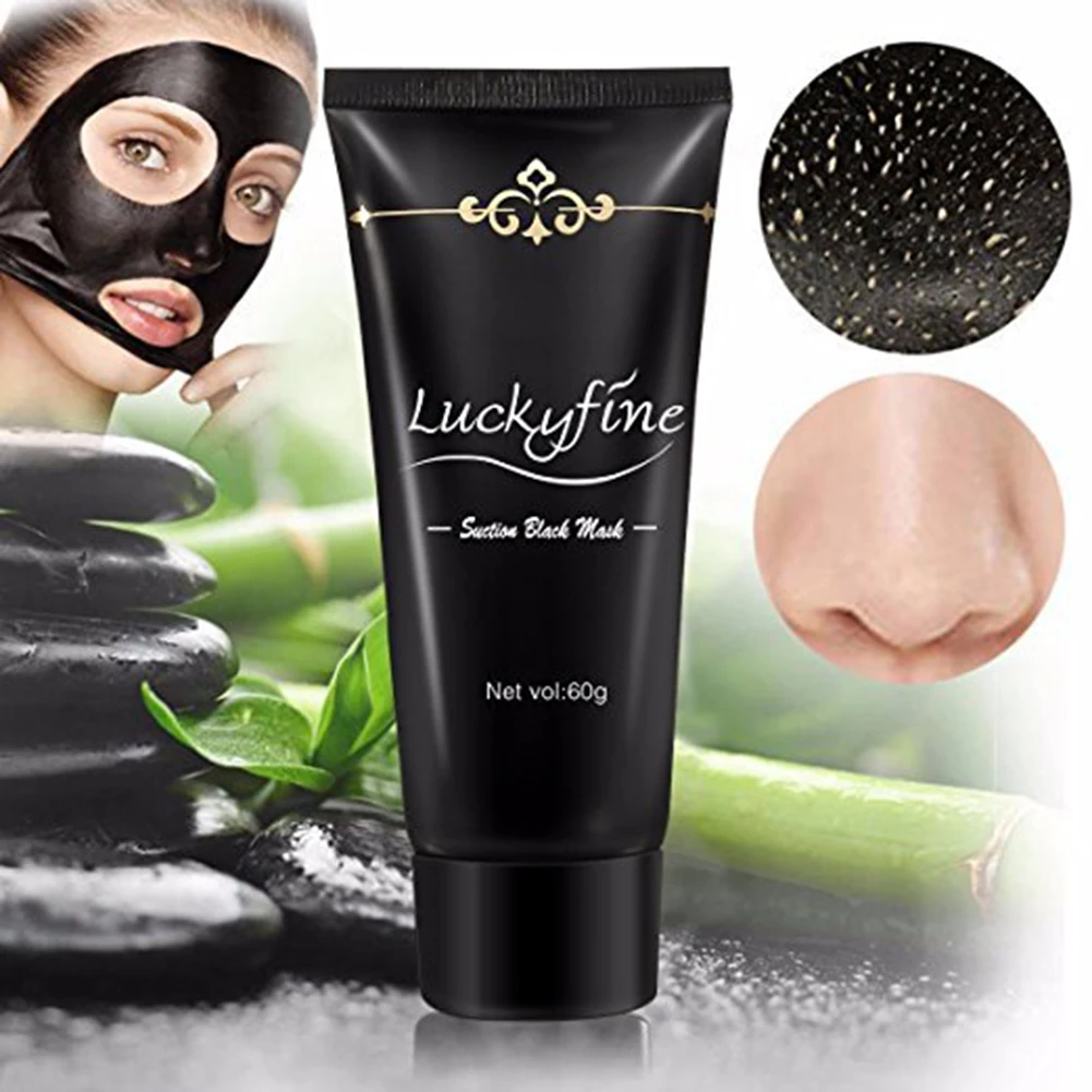 Luckyfine 60 мл маска для удаления черных точек лица глубокая Очищающая маска для ухода за кожей