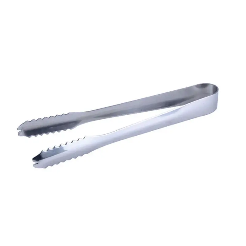 

1pcs Stainless Steel Tongs For Barbecue Party Bar BBQ Clip Bread Food Ice Clamp Ice Tong Kitchen Tool