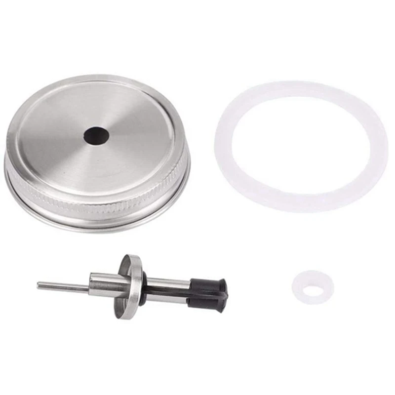 2 предмета регулярные рот стеклянная банка с завинчивающейся крышкой носика