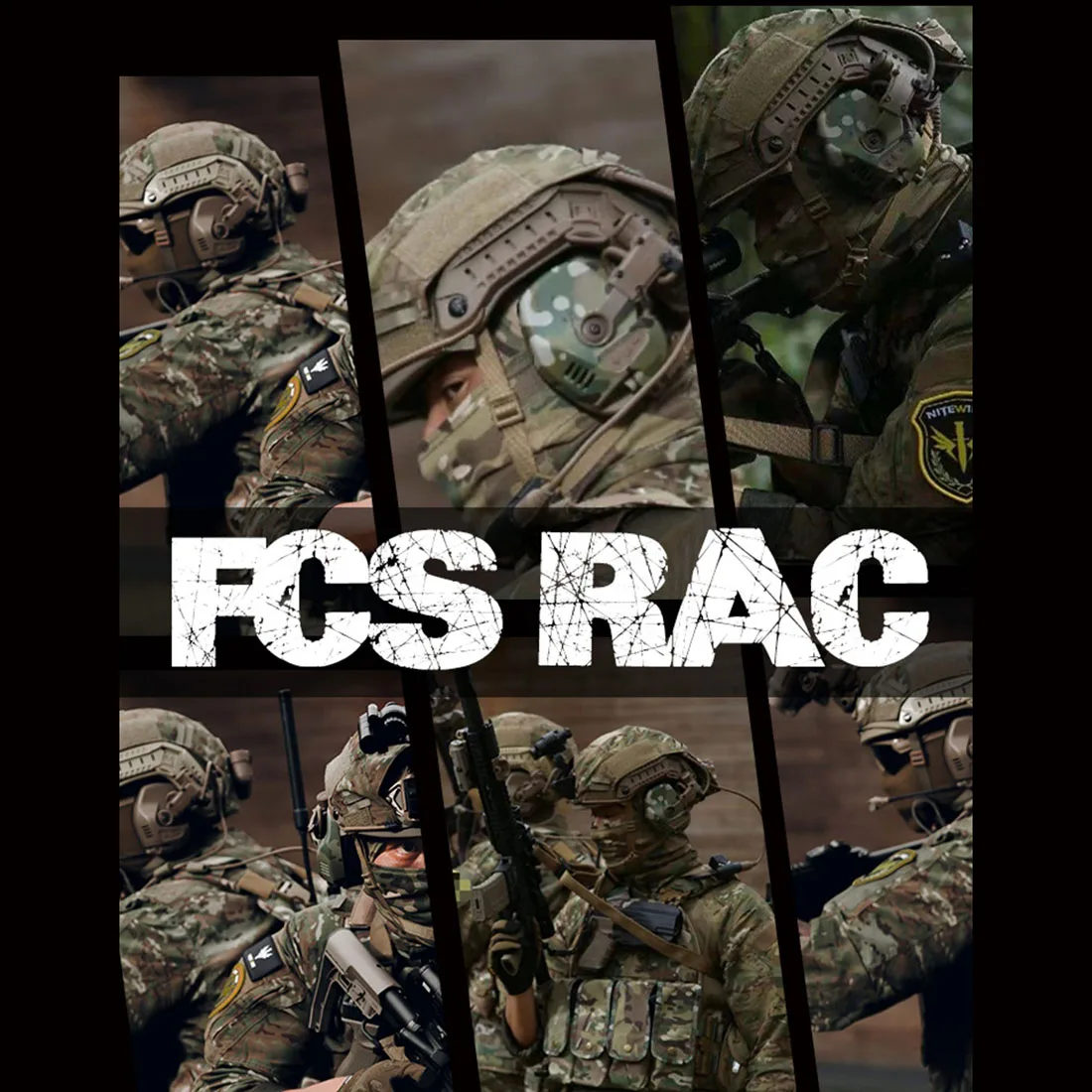 FCS RAC пикап Шум снижение БЫСТРО Шлем тактический гарнитура светло коричневый (КСД
