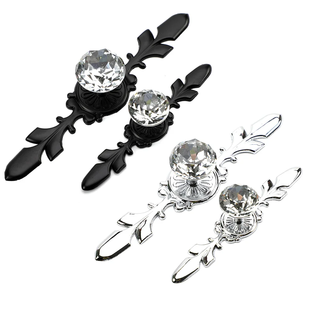 Роскошные ручки со стразами и кристаллами для коробки обуви шкафа двери ящика