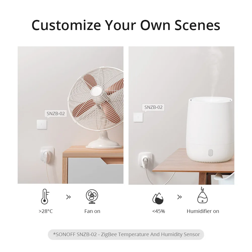 Умная вилка SONOFF S26 R2 ZigBee хаб стандарта Великобритании/DE/FR 16 А с поддержкой