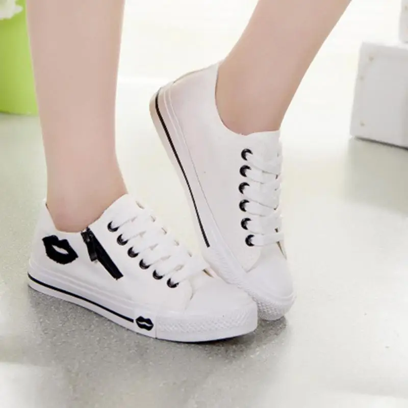 Новинка 2019 женская повседневная обувь на плоской подошве дышащая модная