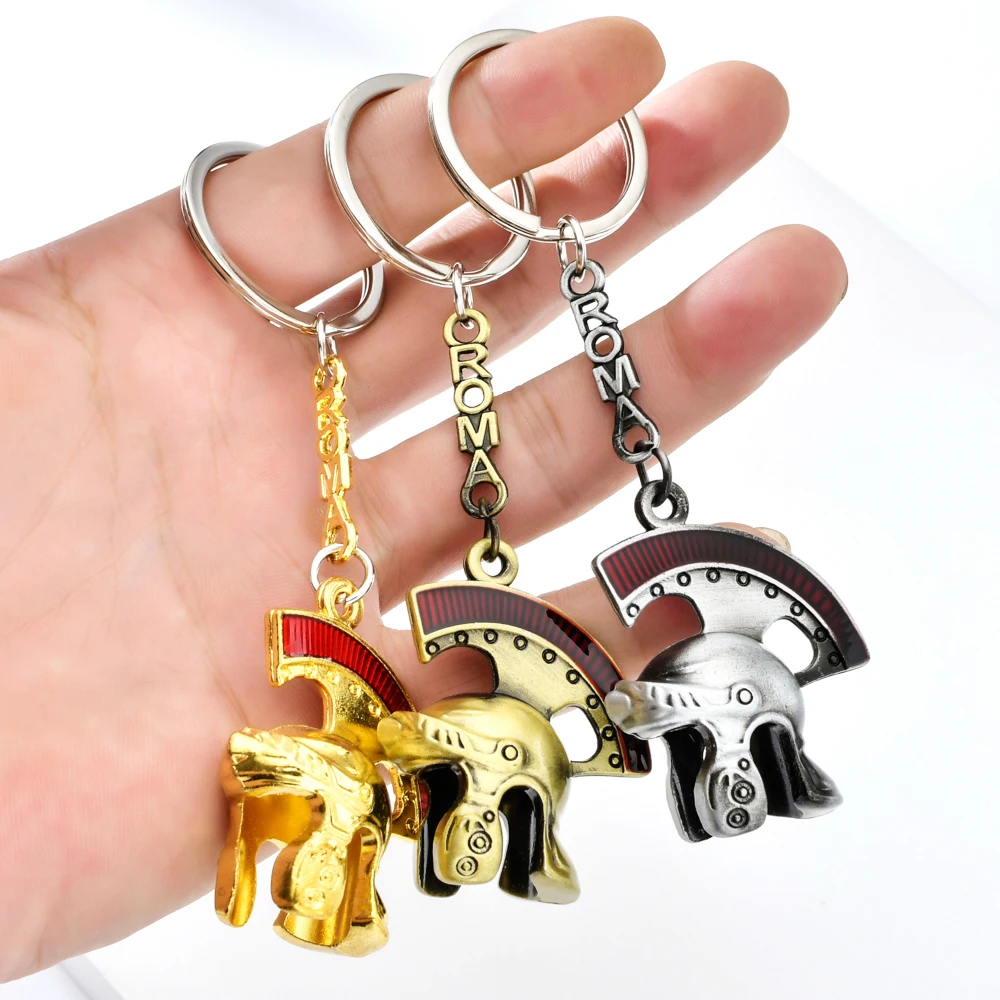 Новейший винтажный итальянский рыцарский шлем Vicney - брелок Retro Key chain Centurion Ring в качестве подарка.