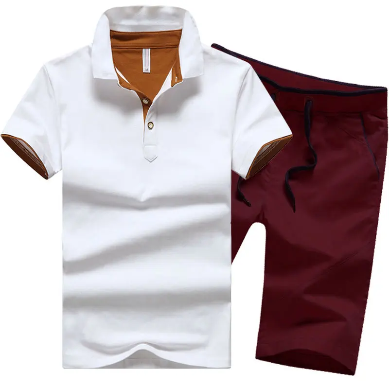 

NEW2021 summer men's shirt casual sportswear fashion short-sleeved shirt men's brand business men's 2-piece sportswear men's sho
