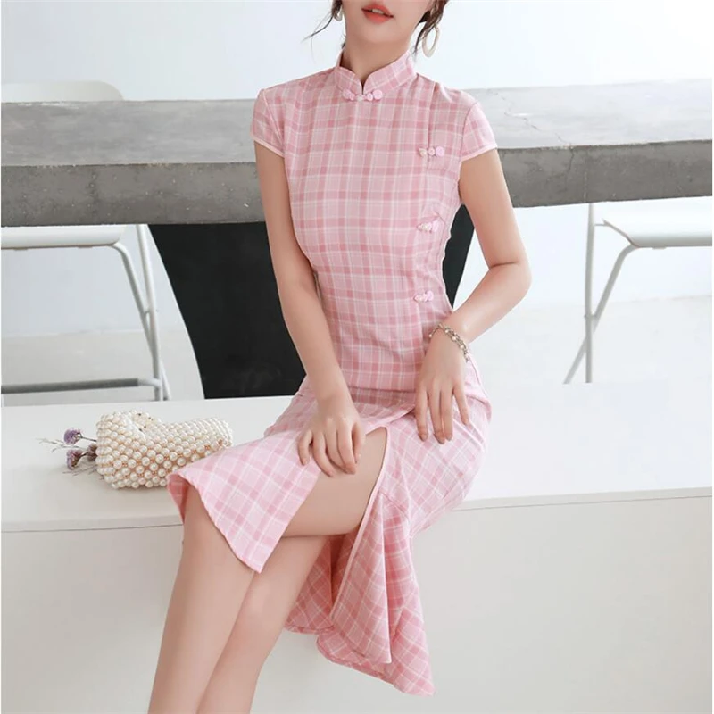 2020 летнее модифицированное китайское платье женское сексуальное современное