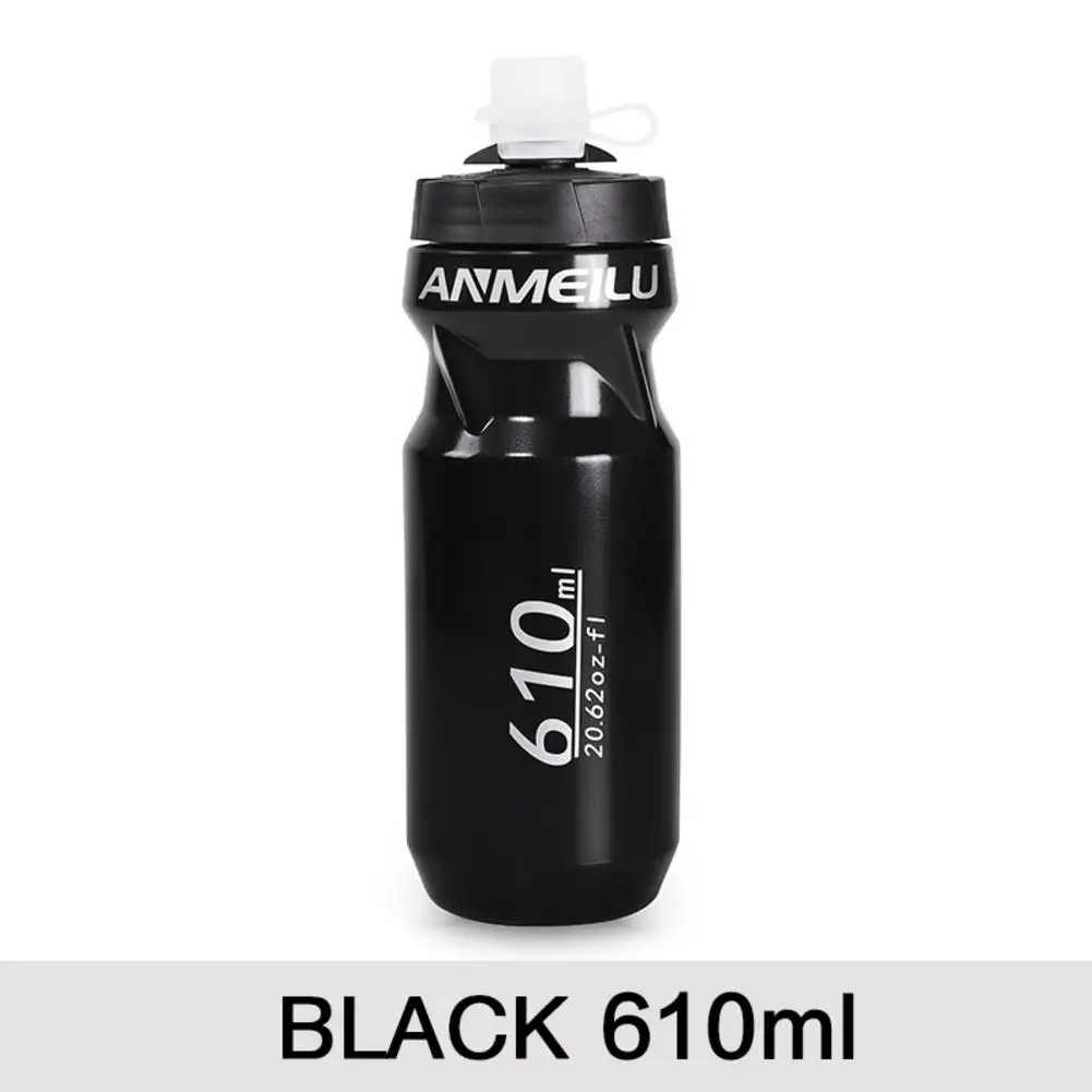 610ml black 610/710 мл MTB велосипедная фляга для воды герметичное сжатое оборудование бутылка для велосипеда горный велосипед мотоциклетные Кемпинг спорт - Цвет: 610ml black
