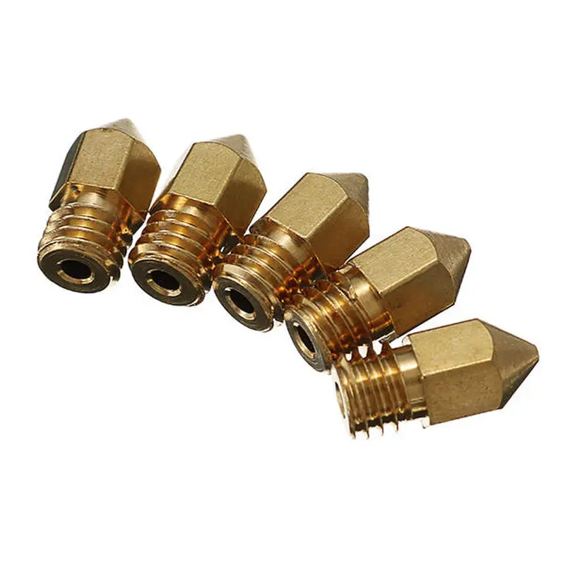 100pcs original 0 4mm copper m6 thread extruder nozzle for ender 3 cr 10 v2 cr 10s pro ender 5 cp 01 creatity 3d printer parts free global shipping