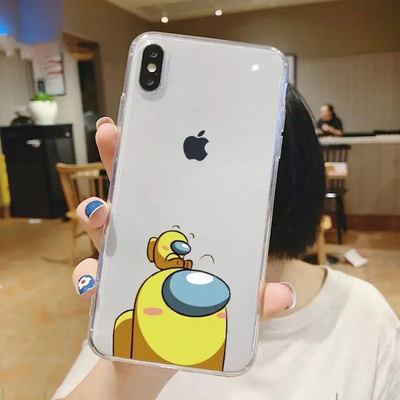 

Among Us Phone Case Transparent soft For iphone 5 5s 5c se 6 6s 7 8 11 12 plus mini x xs xr pro max