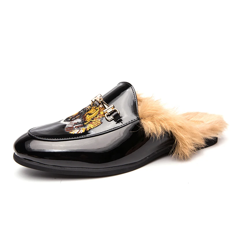 2020 Men's Sneakers Winter Plus Hair Half Leather Men Shoes Moccasins Loafers Non-slip Tenis Masculino Zapatos De Hombre | Обувь