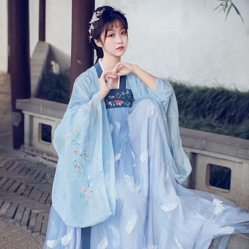 Восточное платье Hanfu Женский Китайский традиционный костюм Классическая