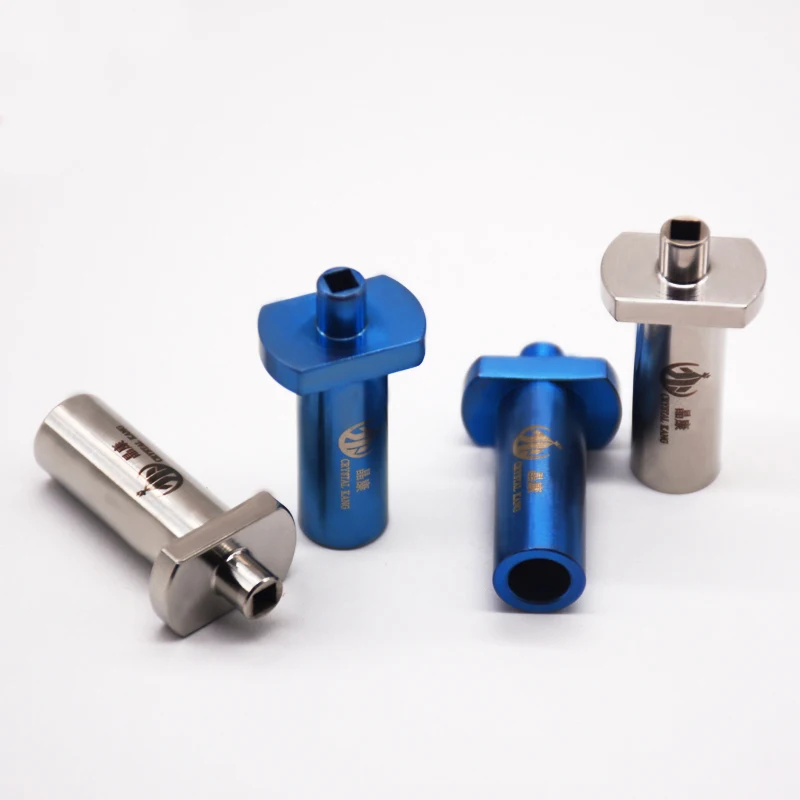 Stainless Steel Injection Suction Handle Wrench Titanium Alloy Ultra Emulsion Wrench Straight 45 Degree