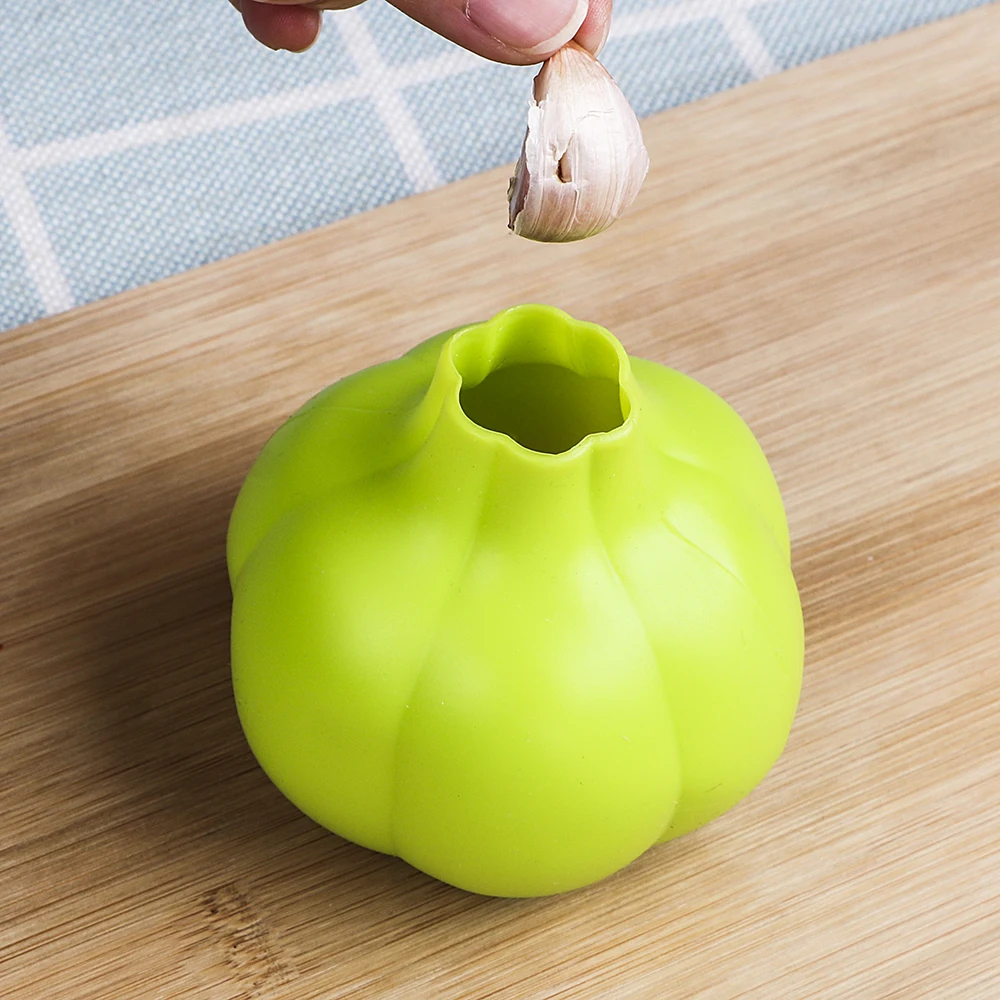 

HILIFE Kitchen Tools Effective Garlic Presses Silicone Garlic Peeler Creative Garlic Stripping Ultra Soft