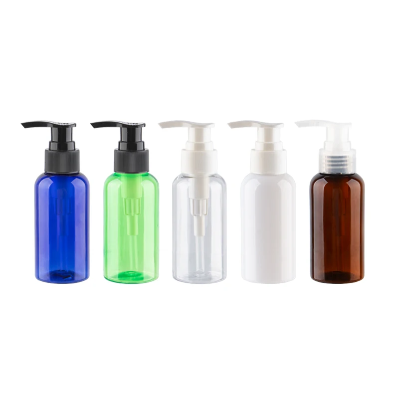 

High Quality Plastic Lotion Pump Bottles For Shampoo Shower Gel Refillable Cosemtic Bottles With White Black Clear Pump 75ml