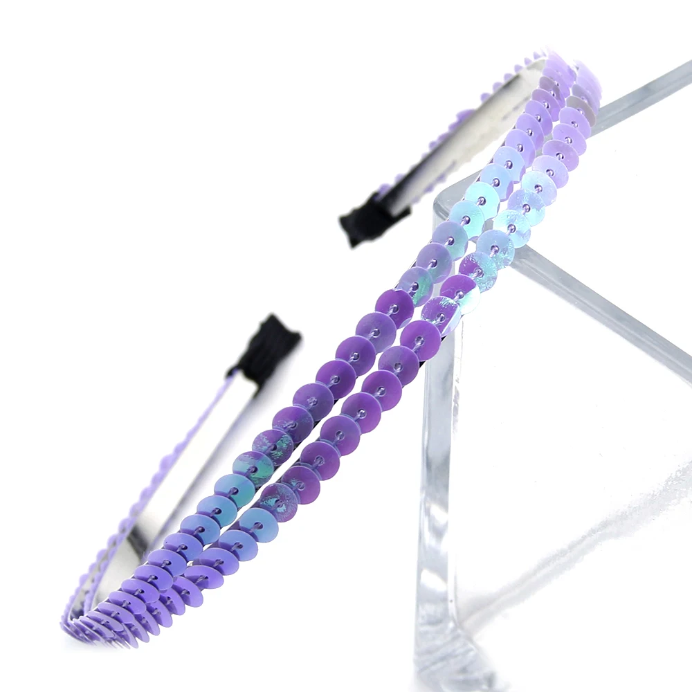 

5Pcs Sequins Metal Hair Band For Women Girls Headwear Scrunchies Headband Make Up Hair Accessories,5Yc21872