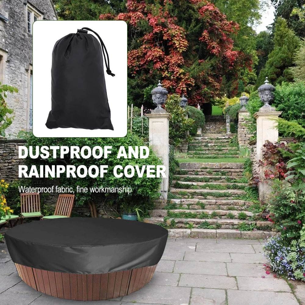 

1Pc Round Hot Tub Cover Waterproof Hot Tub Cap Bathtub Protector Pool Shade